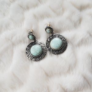 Lightly used turquoise earrings